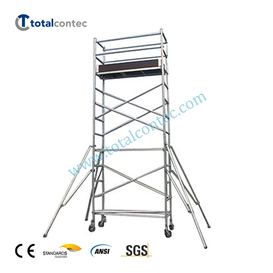 Australia New Zealand Standards As1576 Aluminium Scaffold Tower Mobile Platform Ladder Aluminium Scaffolding Tower