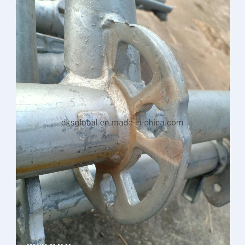 Q355 Steel Ringlock Scaffolding System with Rosette and Base Plate and Coupler