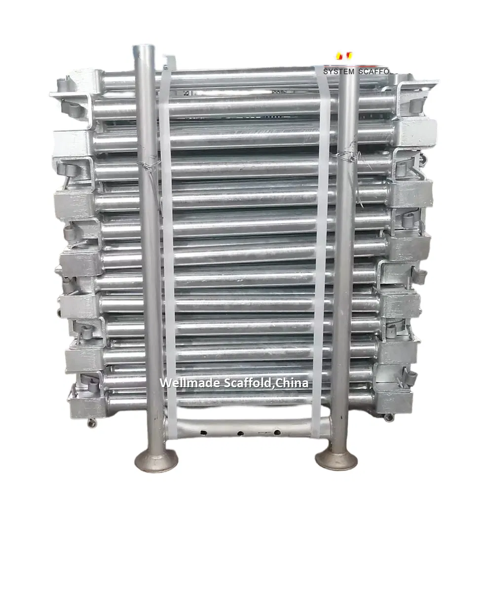 Ringlock O Ledger Steel Deck to Steel Deck-Connected to The Scaffold Platform on Both Sides