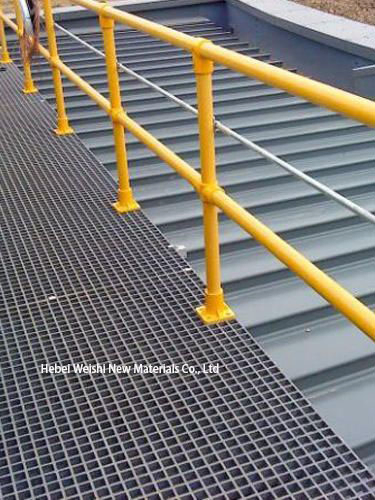 Stair Treads and Platforms Pedestrian Walkways and Bridges Anti Slip Stair Treads Easy to Install Fiberglass Grating