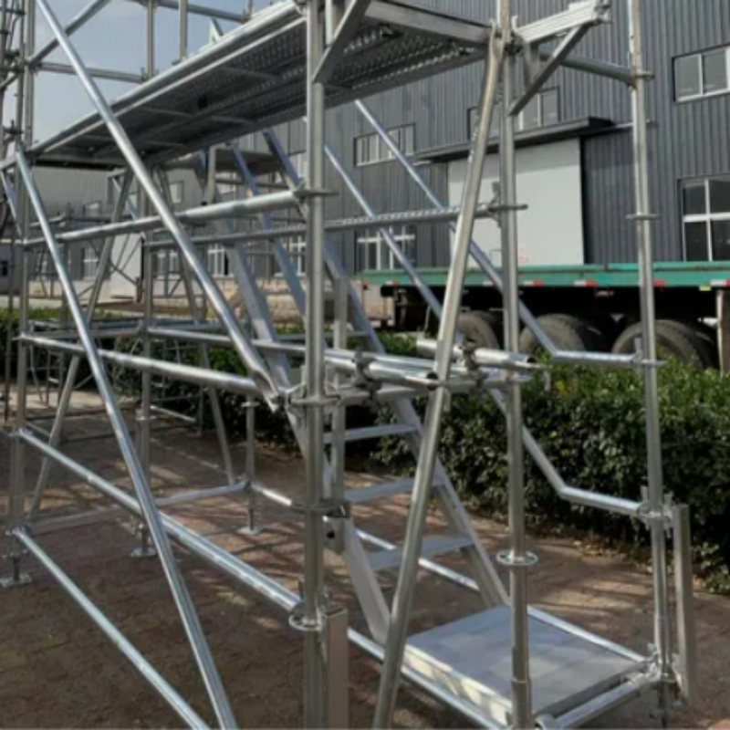 Scaffolding Board Steel Plank Non-Slip Surface W/Hook Lock for Ringlock &amp; Frame Systems