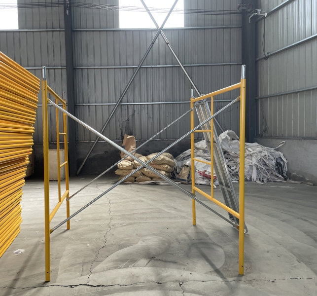 Steel Scaffolding Painted Scaffold System Shoring Euro H Frame