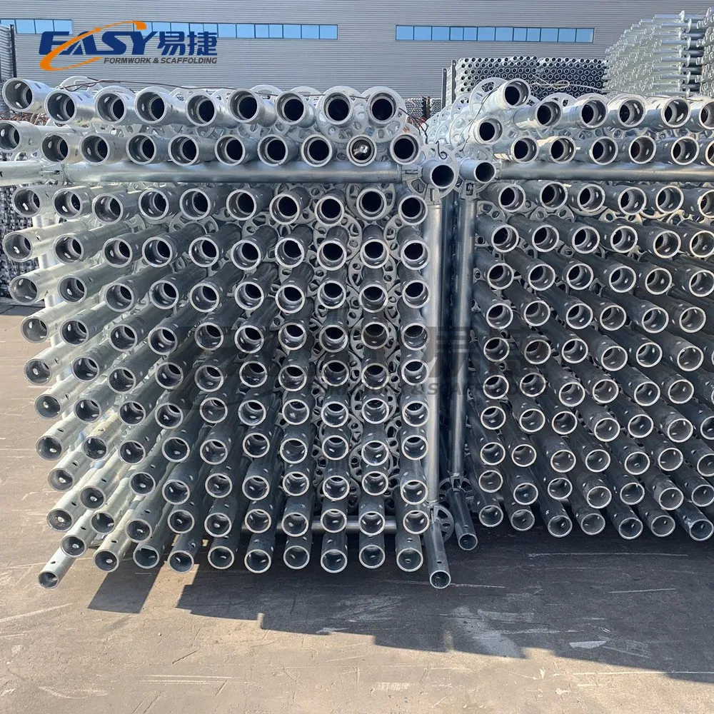 Easy Osha/AS/NZS/En39/En74/BS1139 Standard Construction Steel Aluminum Pipe Frame Cuplock Kwikstage Ringlock Scaffolding System