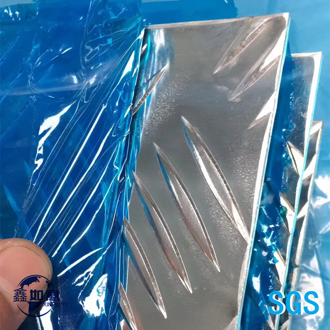 Aluminum Alloy Embossed Checkered Tread Sheet Roll Coil for Refrigerator/Construction/Anti-Slip Floor (A1050 1060 1100 3003 3105 5052)