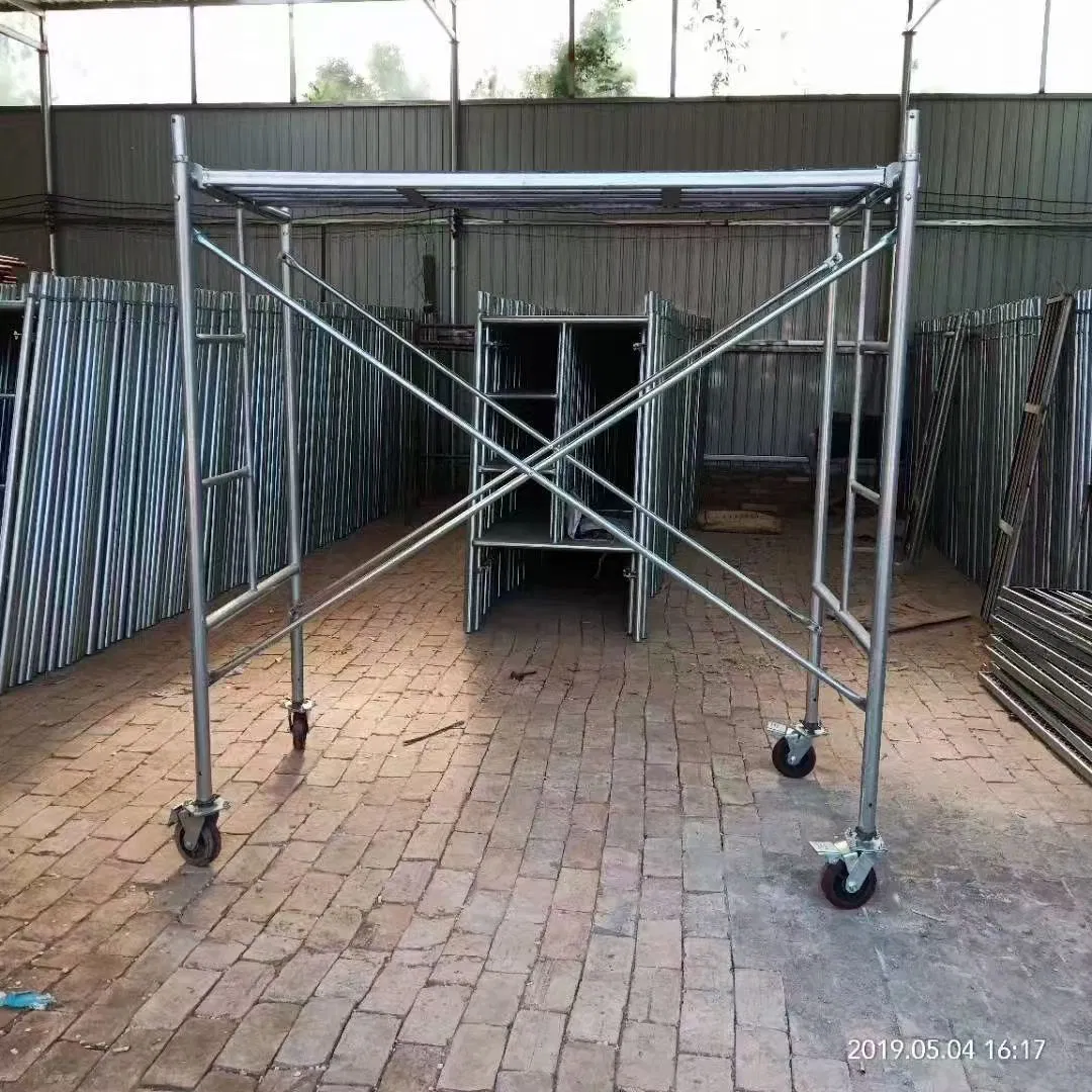 Frame Scaffold Construction Mobile Step Portal Scaffolding Heavy-Duty Hot-DIP Galvanized Ladder H Frame Scaffolding Customized