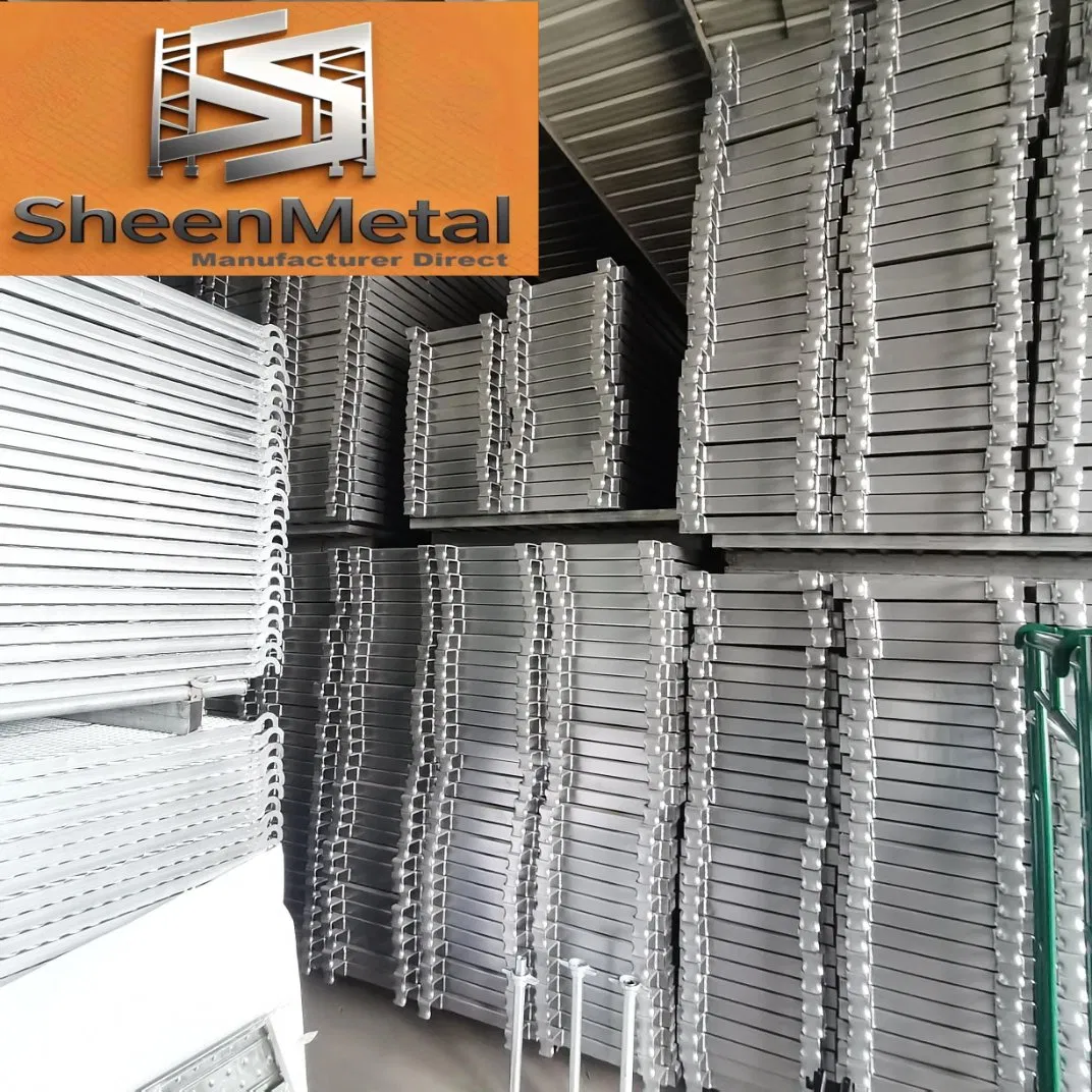 Galvanized Painted Scaffolding and Prop Perforated Steel Catwalk Plank with Hook