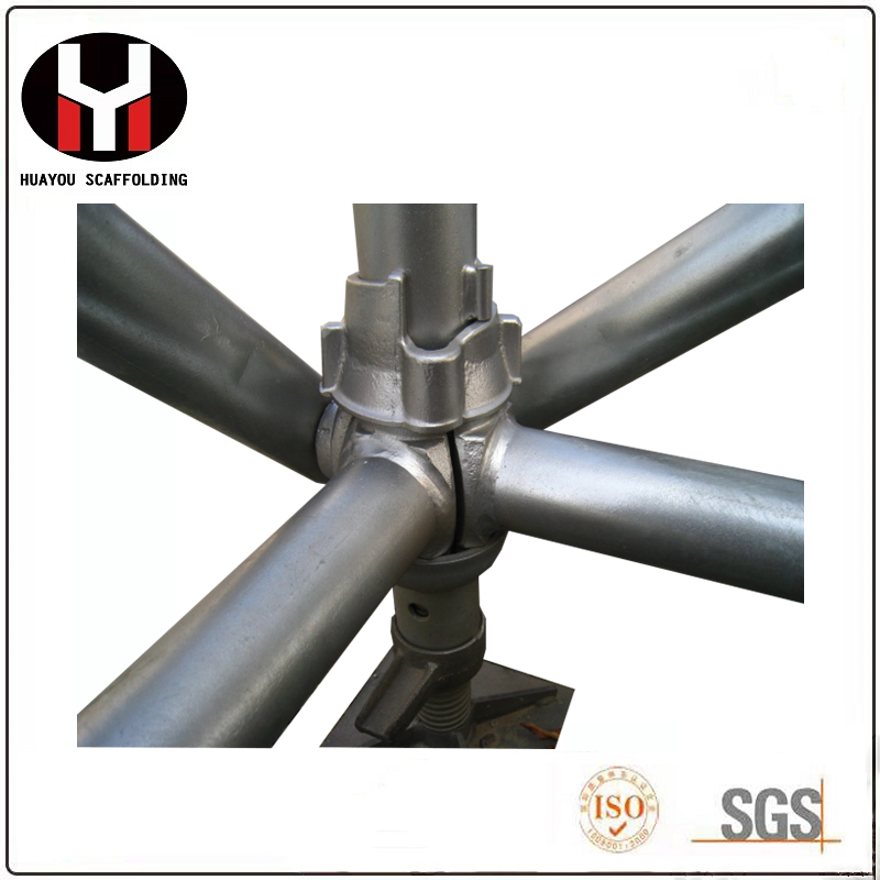 Building Construction Railway Bridge Hot DIP Galvanized Acrow Vertical Post Standard Quick Rapid Scaffolding Cuplock