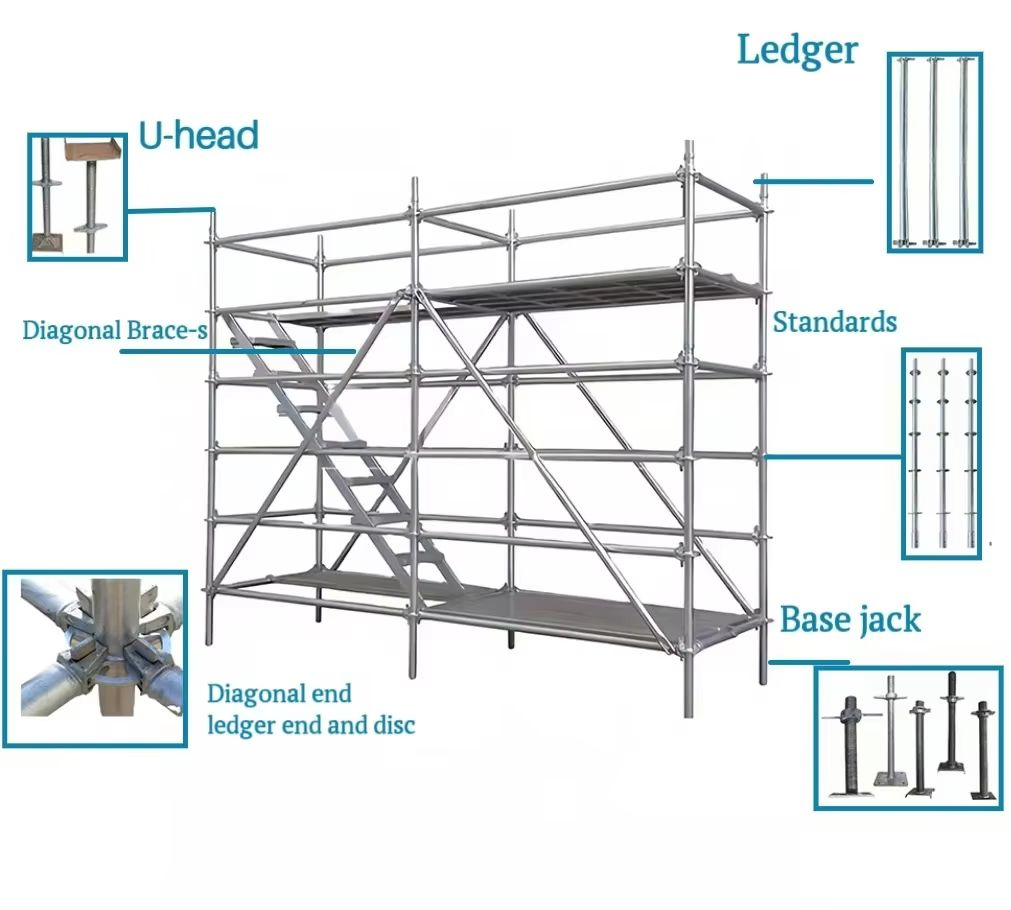 Heavy Duty All Round Ring Lock/Cuplock/Disc Scaffolding System
