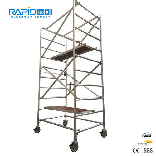 Aluminum Scaffold Steps Frame Mobile Ringlock Tubular Scaffolding System