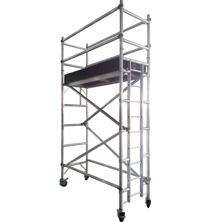 5m Platform 6m Single Double Width Aluminum Scaffolding Mobile Working Tower