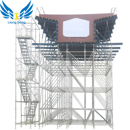 Lianggong Heavy Duty Frame Shoring Tower Scaffolding System for Highrise Bridge Construction