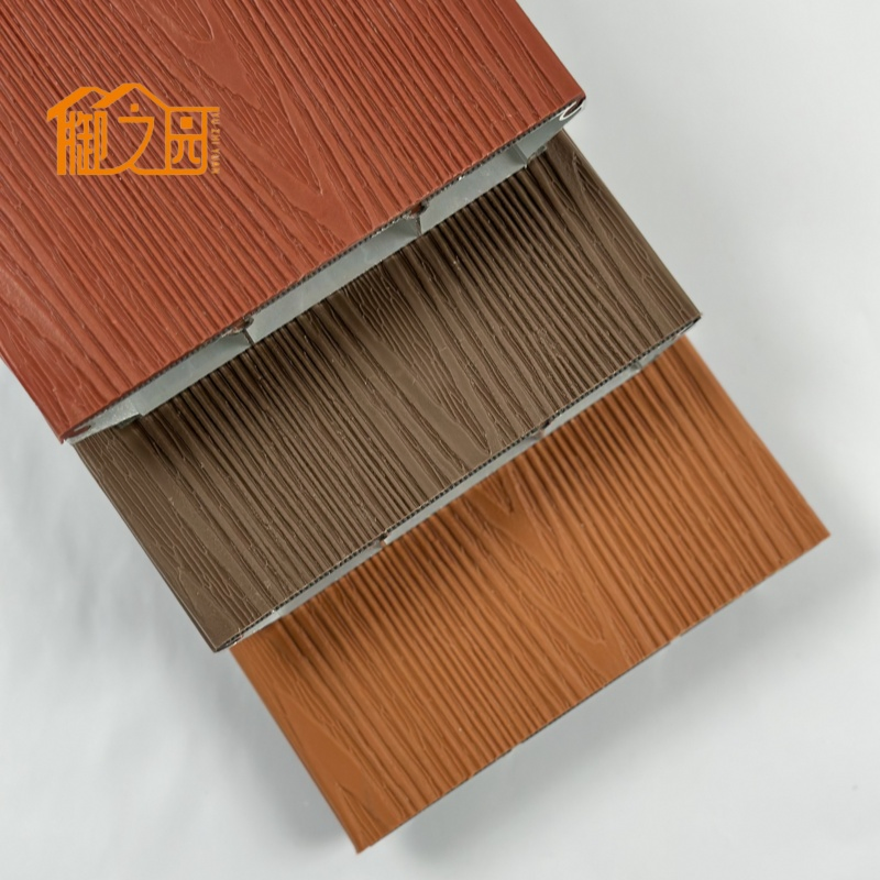 Fire Proof Aluminum Composite WPC Decking Non-Slip Deck Treads Industrial Aluminum Profile Decking