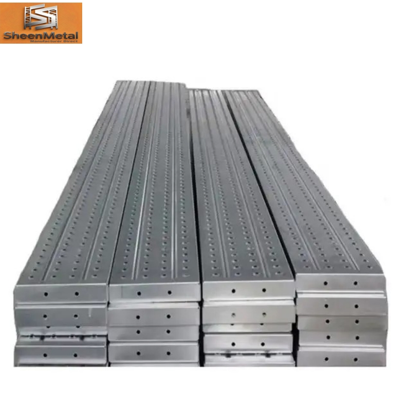Scaffolding Plank Galvanized Platform Board Heavy Duty Steel Walk Board Length 6 Meter Thickness 12 mm