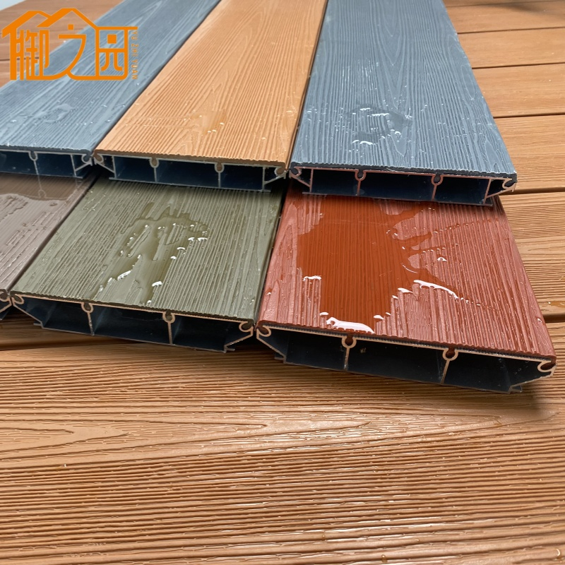 Fire Proof Aluminum Composite WPC Decking Non-Slip Deck Treads Industrial Aluminum Profile Decking