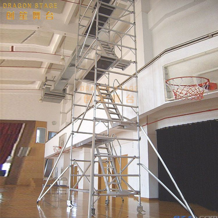 Heavy-Duty Aluminum Mobile Scaffolding Tower for Construction Safety