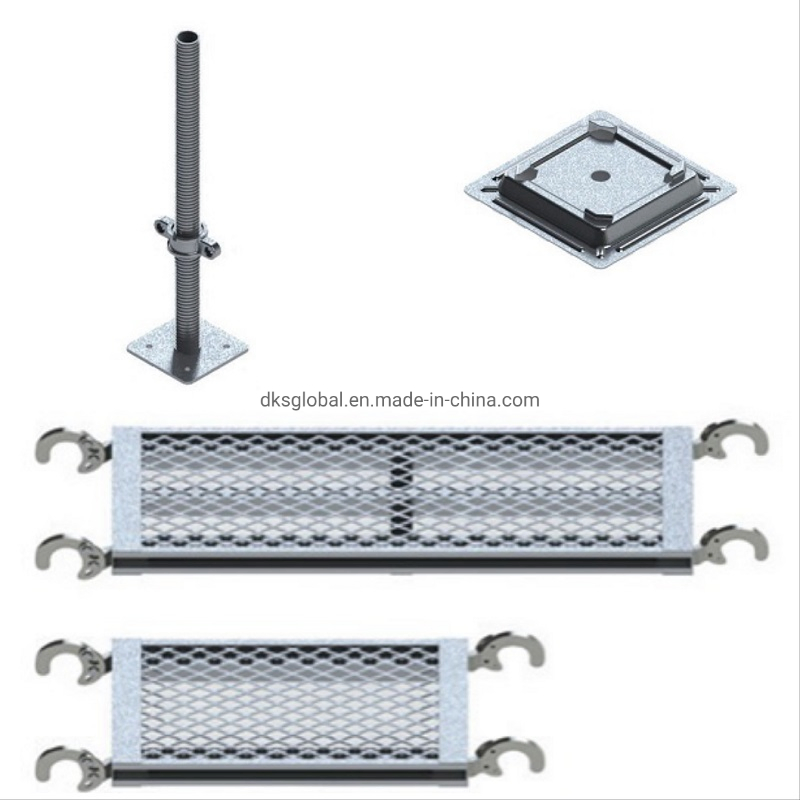 Factory Designed Construction Site Frame Scaffold Steel Plank Scaffolding System