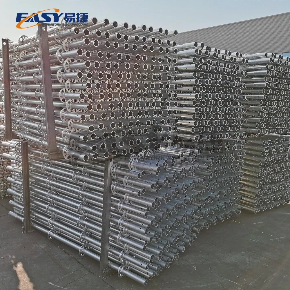 Easy Osha/AS/NZS/En39/En74/BS1139 Standard Construction Steel Aluminum Pipe Frame Cuplock Kwikstage Ringlock Scaffolding System