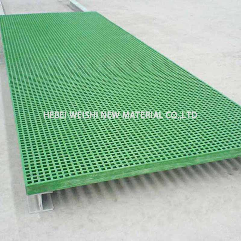 Greening Tree Pool Board Manure Leakage in Aquaculture Farms Fiberglass FRP Grating