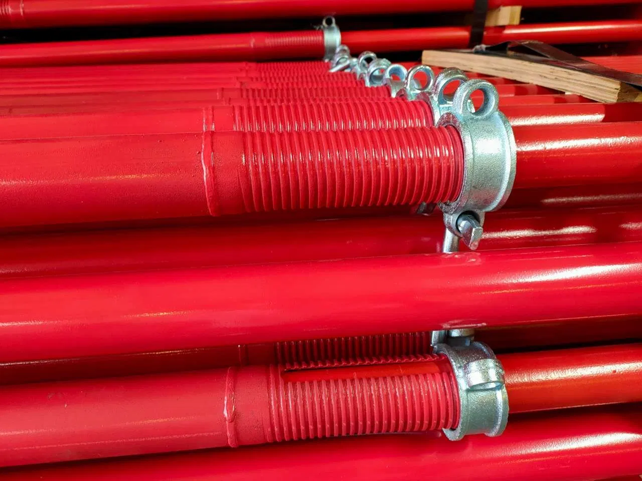 Steel Scrow Props Jack Heavy Duty Galvanized Adjustable Steel Scaffolding Prop Sleeve Metal Shoring Props Construction Concrete Supports Scaffolding