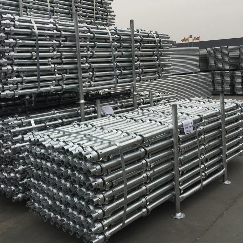 CE Certified Building Construction Railway Bridge Hot DIP Galvanized Acrow Vertical Post Standard Quick Rapid Scaffolding Cuplock
