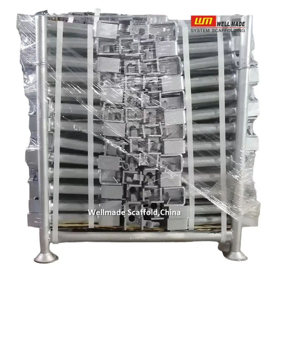 Ringlock O Ledger Steel Deck to Steel Deck-Connected to The Scaffold Platform on Both Sides