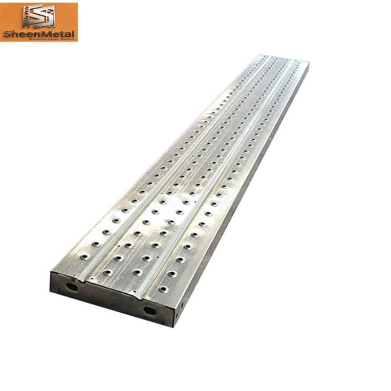 High Strength Perforated Metal Scaffold Catwalk Board Galvanized Steel Scaffolding Planks
