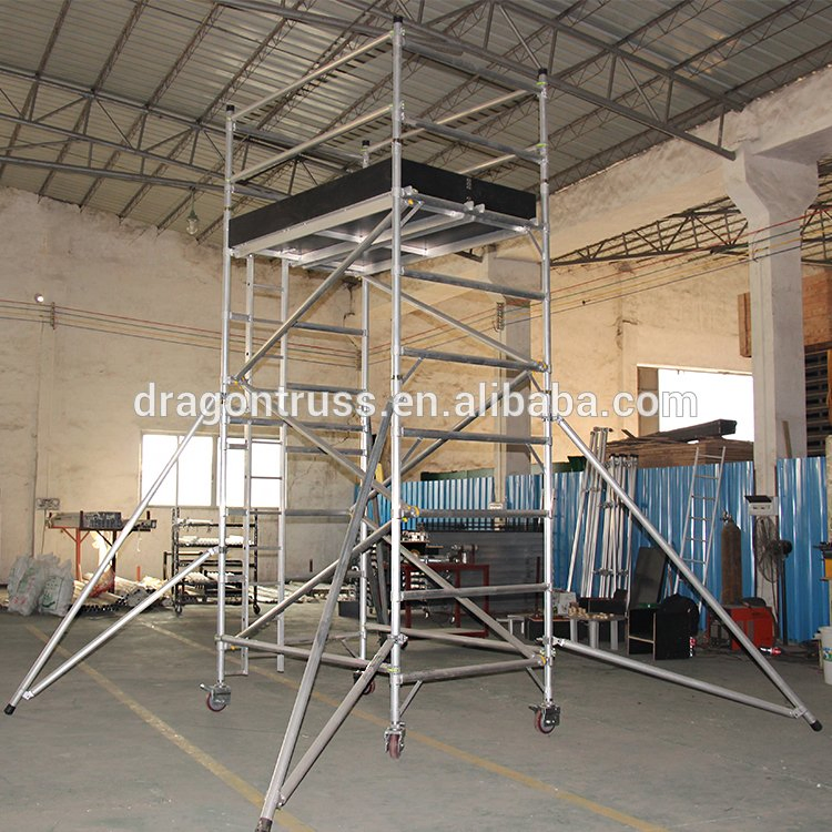 13.5m Mobile Aluminum Alloy Scaffolding Tower for Safe Access