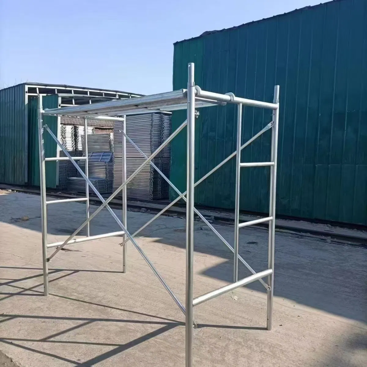 Frame Scaffold Construction Mobile Step Portal Scaffolding Heavy-Duty Hot-DIP Galvanized Ladder H Frame Scaffolding Customized