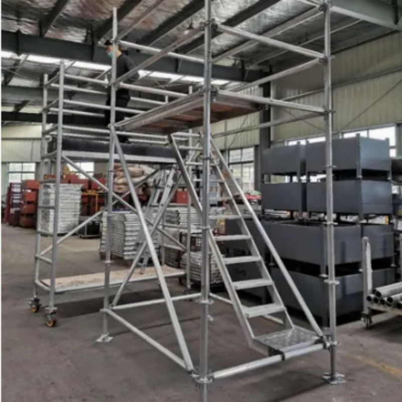 EU Standard Ringlock Scaffolding System Modern Industrial Outdoor Building Construction