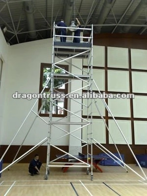 13.5m Mobile Aluminum Alloy Scaffolding Tower for Safe Access