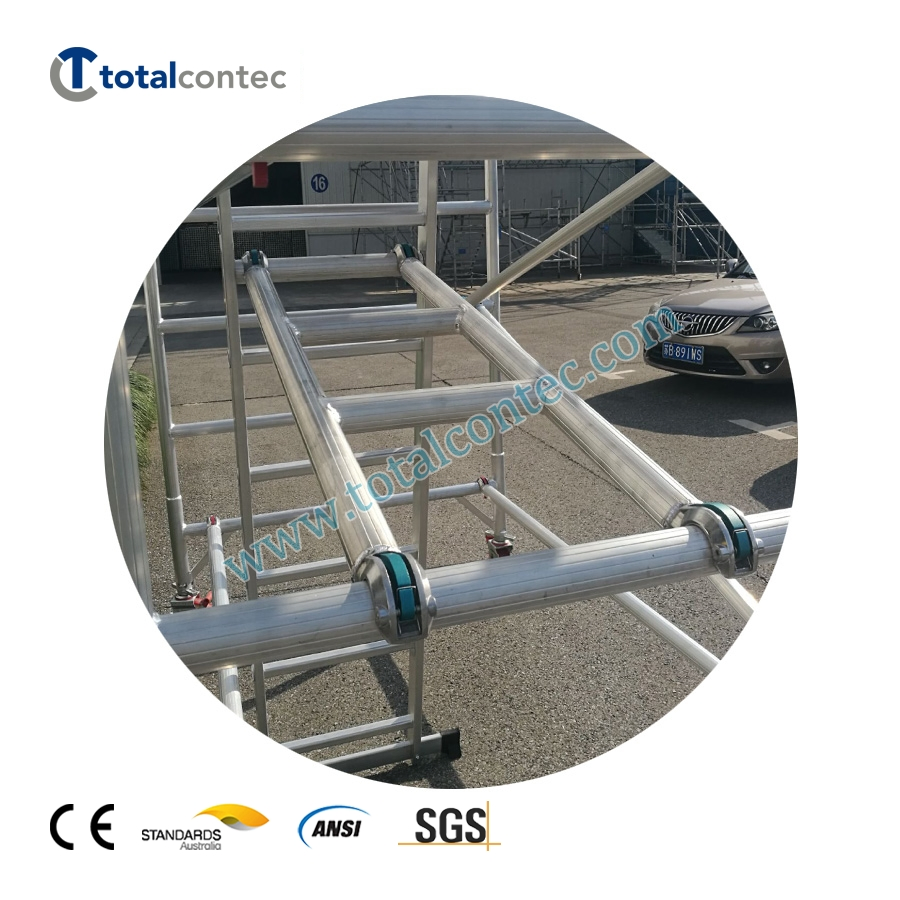 En1004 Safety Aluminum Scaffolding Mobile Tower with Plank