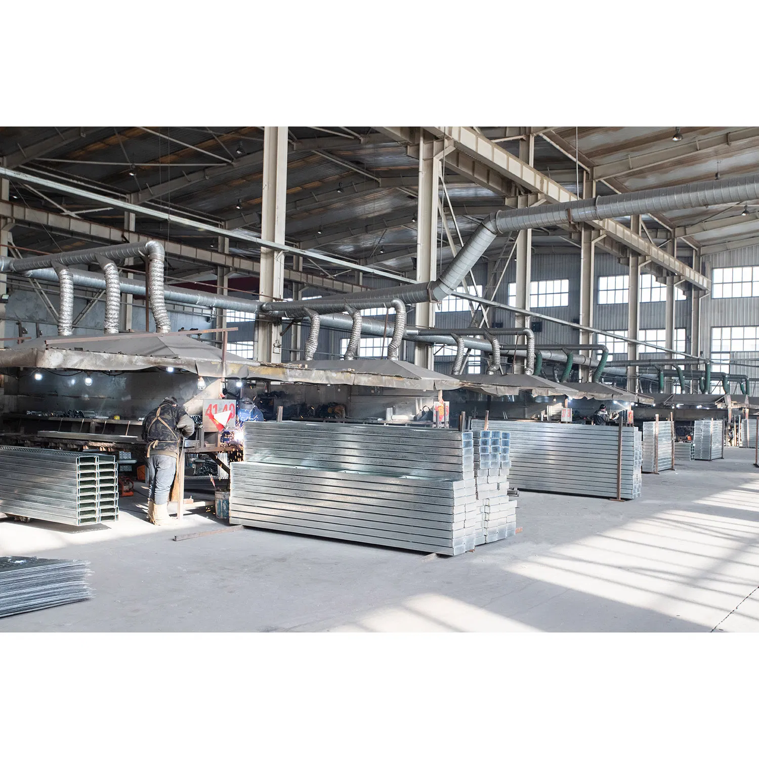 Hot Dipped Galvanized Platform Board Heavy Duty Antislip Steel Walk Board for Scaffolding System
