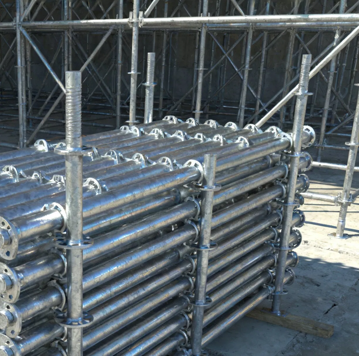 Heavy Duty All Round Cuplock Scaffolding System Construction Galvanized Ringlock Scaffold