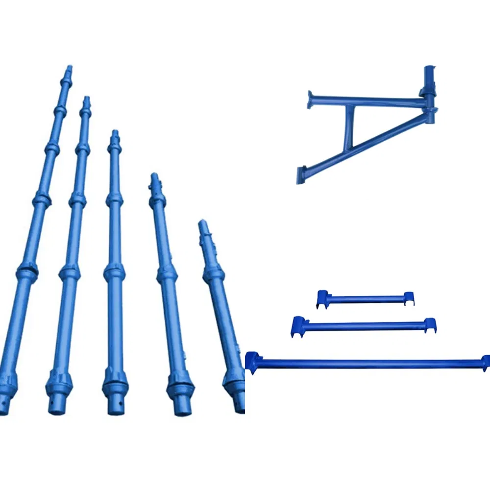 Modern Industrial Galvanized Steel Cuplock Scaffold System with Ledger Vertical Diagonal Brace for Building Construction