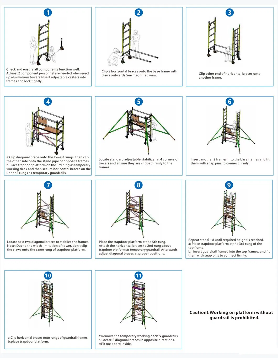 Aluminum Scaffold Installation