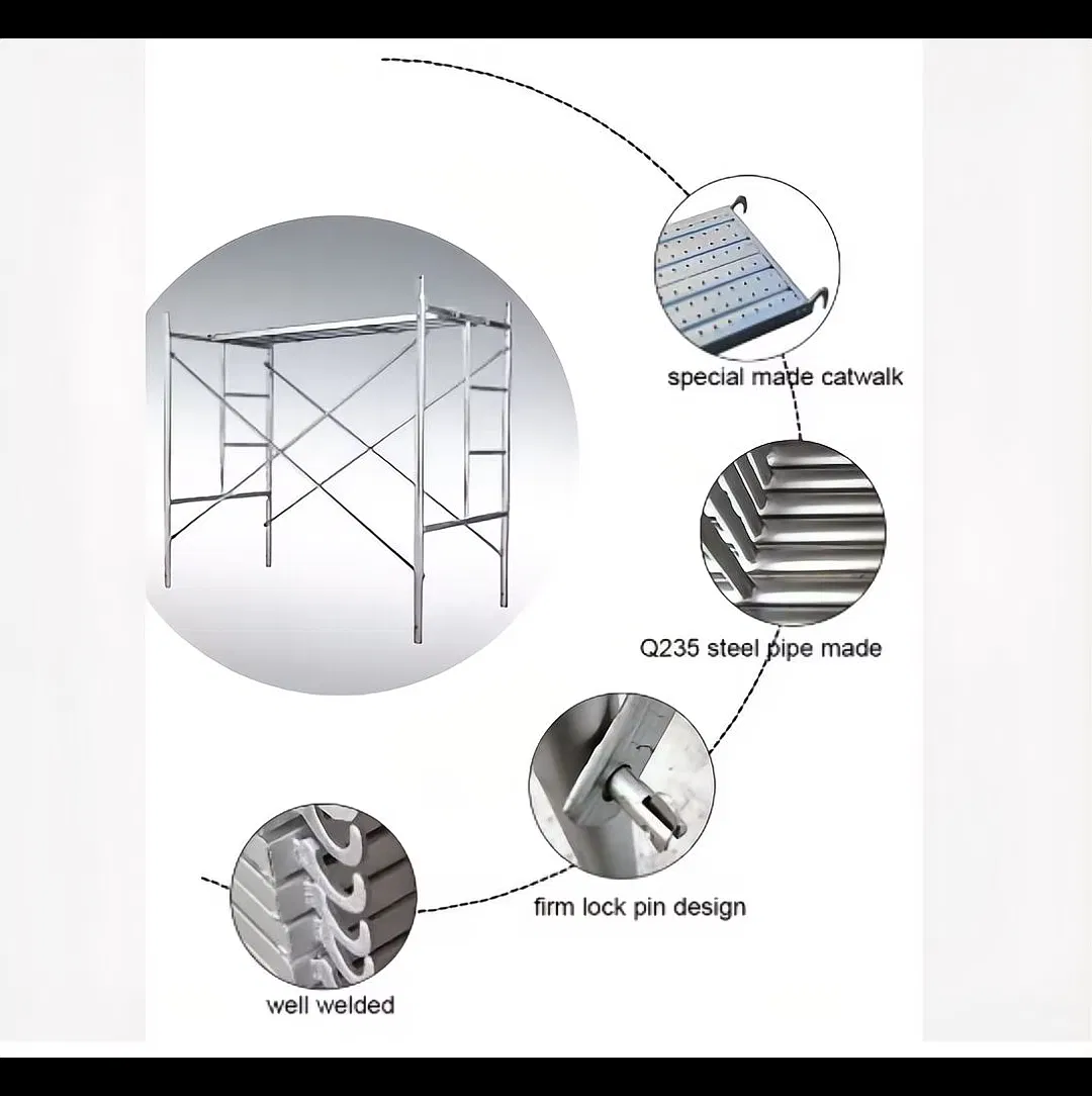 Galvanized Steel Cuplock Scaffolding System with 800kg Load Capacity