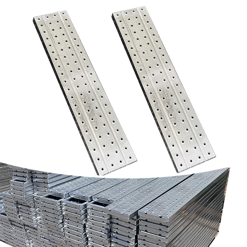 Strong Powerful Galvanized Scaffolding Steel Plank Perforated Metal Walkway Board Construction Site Steel Platform Plank