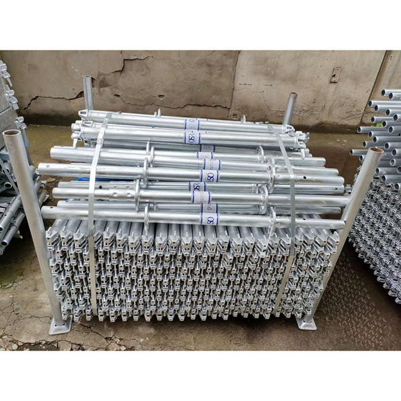Heavy Duty Steel Material Scaffold Layher Allround Ringlock Scaffolding Ledger System for Bridge Building Construction