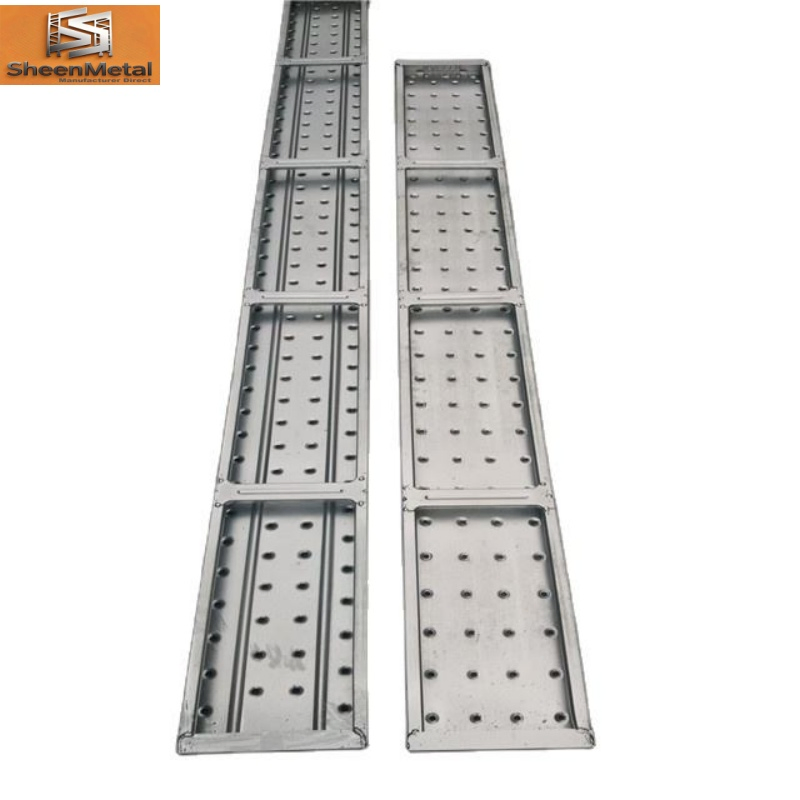 High Strength Perforated Metal Scaffold Catwalk Board Galvanized Steel Scaffolding Planks