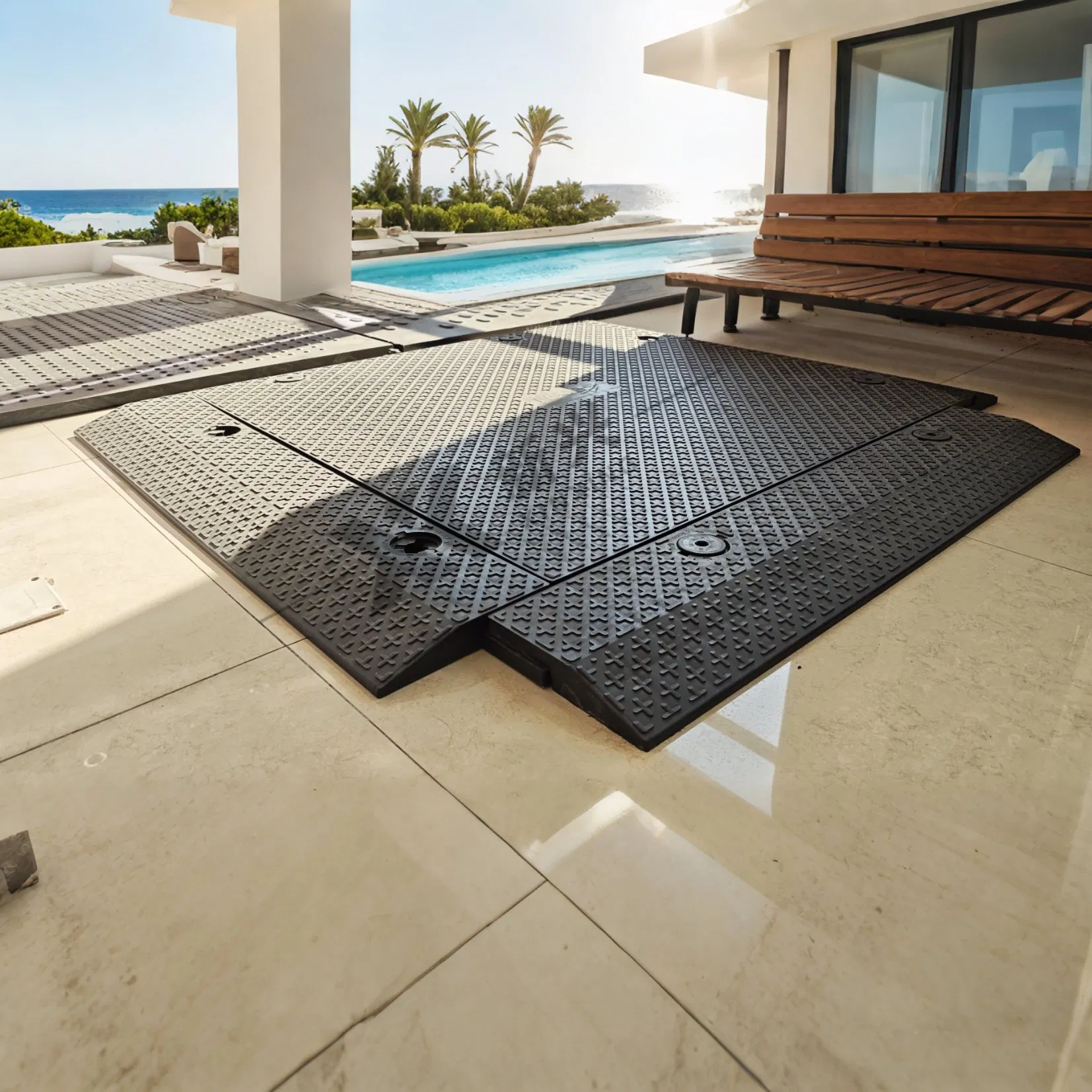 Walkways Road Panel Temporary Ground Protection Event Flooring Matting Board