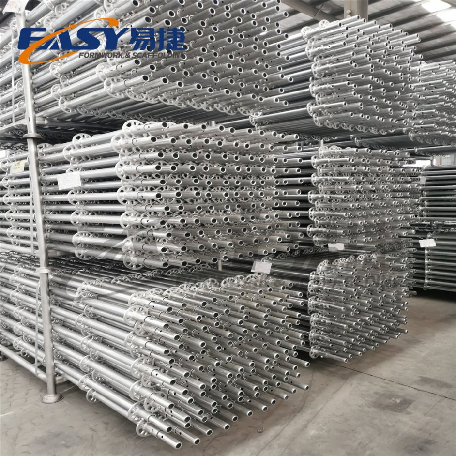 Easy Osha/AS/NZS/En39/En74/BS1139 Standard Construction Steel Aluminum Pipe Frame Cuplock Kwikstage Ringlock Scaffolding System