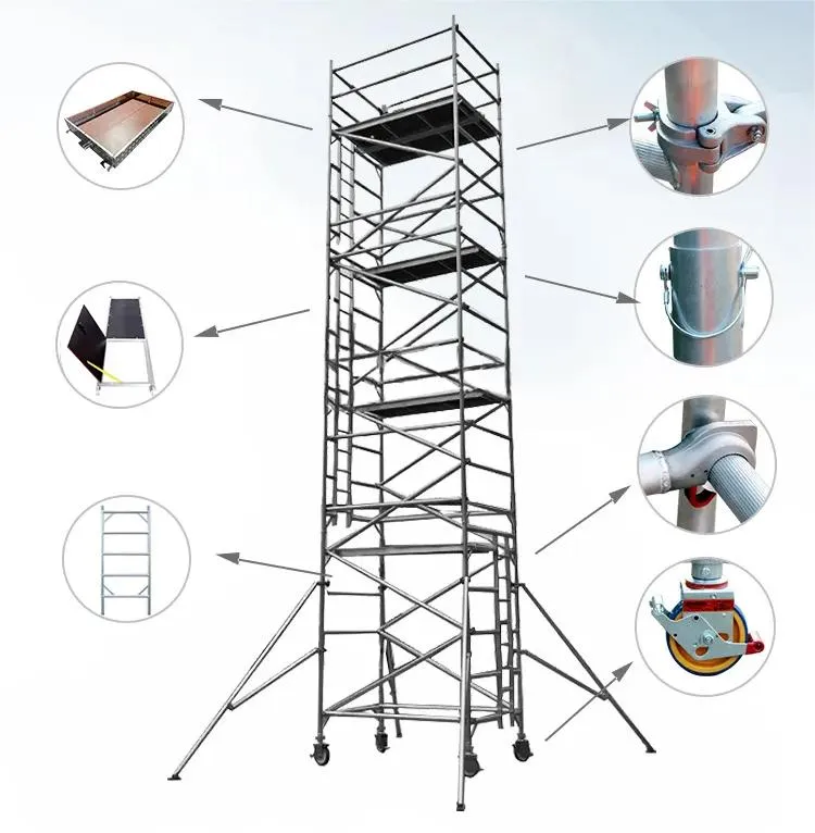Aluminum mobile Scaffolding Tower