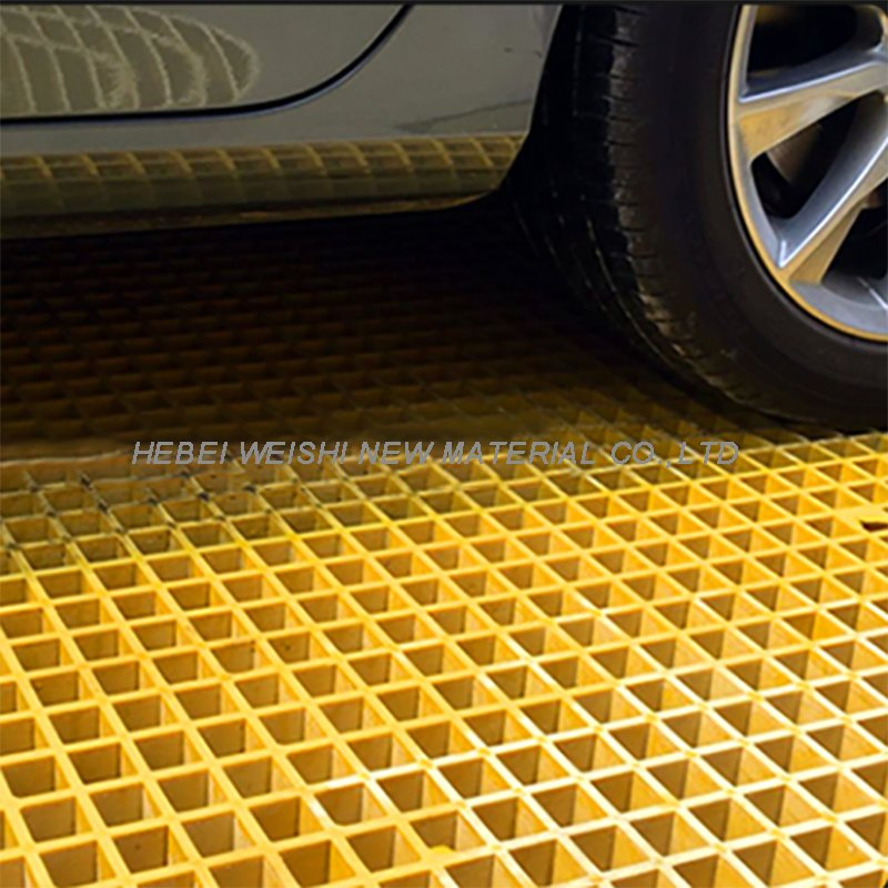 Factory Supply FRP/GRP Grating Fiberglass Grating for Car Wash Grgate Floor Stair Treads and Platforms Anti-Slip Fiberglass Grating