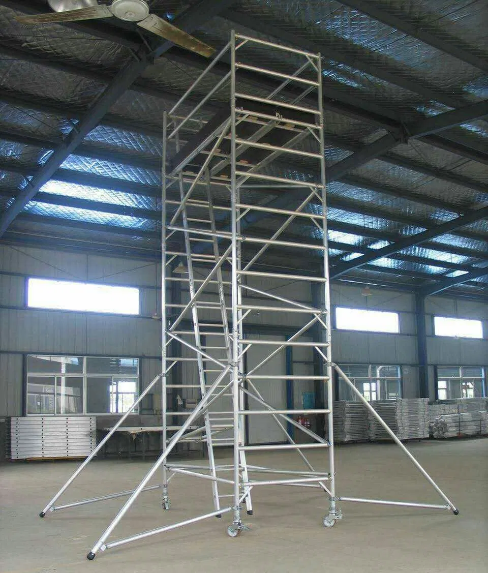 China Factory Custom Aluminum Mobile Scaffolding Tower