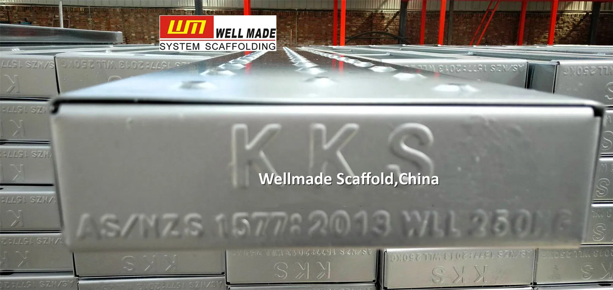 Galvanized Scaffolding Boards Walking Platform Metal Deck Steel Plank for Access Scaffold