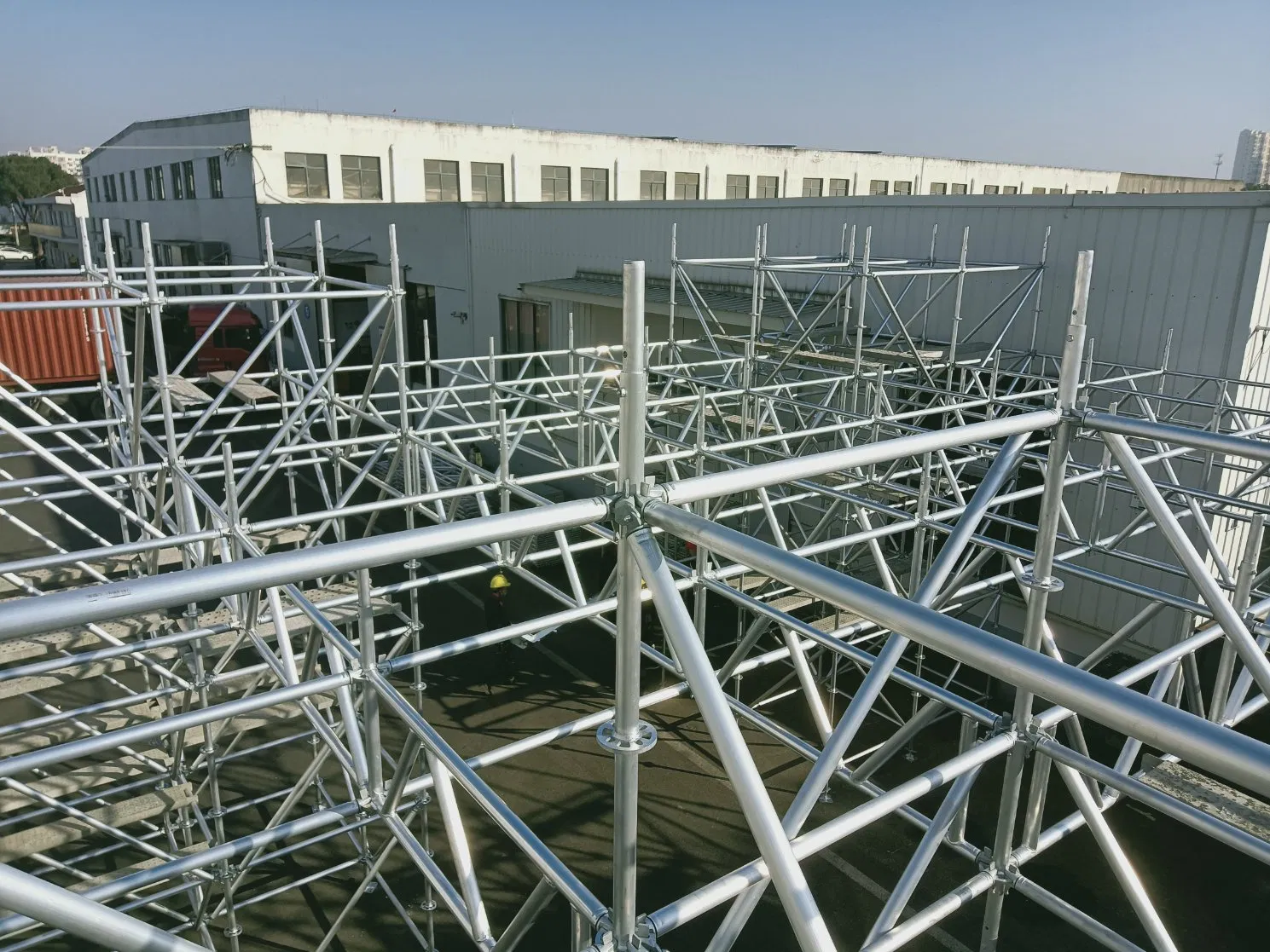 Lightweight 100% Aluminum Scaffolding Vertical Standard Ringlock System for Construction Building