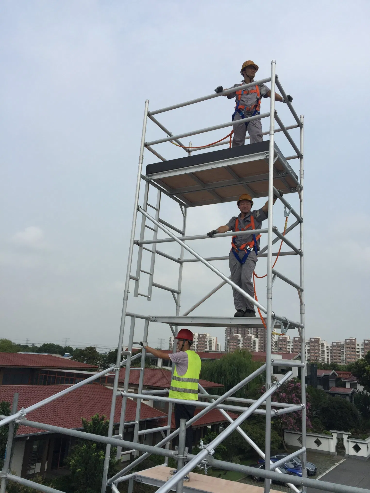 Cheap Mini Mobile Stairs Aluminum Scaffolding Portable Aluminium Folding Scaffolding Tower Mobile Scaffold