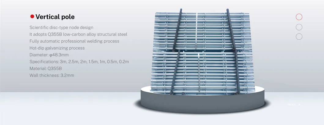 Standard Vertical Cuplock Construction Scaffolding System