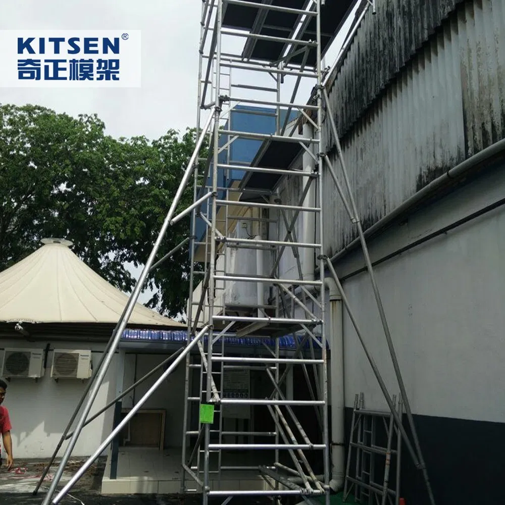 Heavy-Duty Aluminum Mobile Tower Scaffolding System with OEM Service
