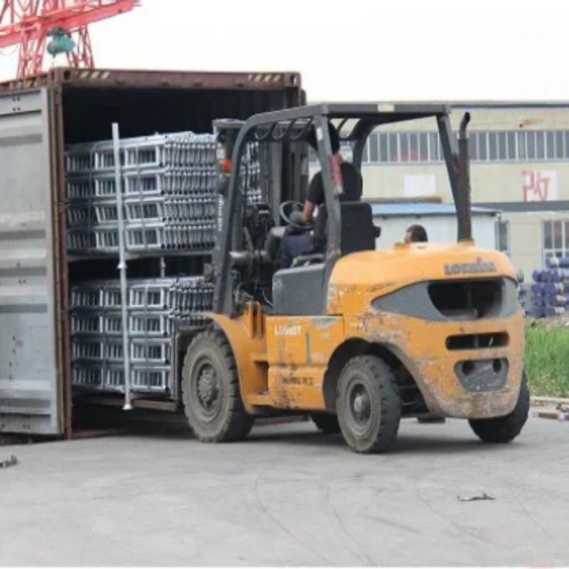 Scaffolding Board Steel Plank Non-Slip Surface W/Hook Lock for Ringlock &amp; Frame Systems